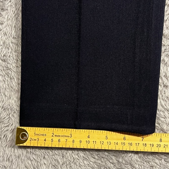 Rafaella Dress Pants Trousers Women's‎ 8 31x31 Blue Faux Pockets Casual Straight - Picture 6 of 11